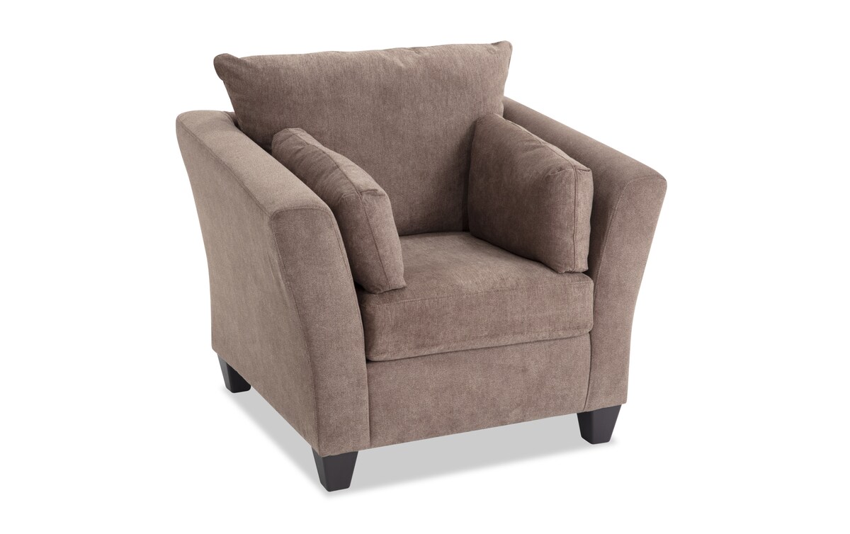 Virgo Brown Chair & Storage Ottoman brown_color