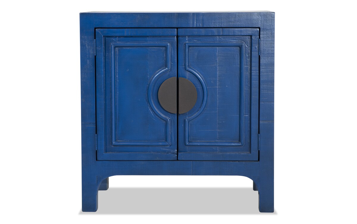 Harper Dark Navy 2 Door Console Bob's Discount Furniture & Mattress Store