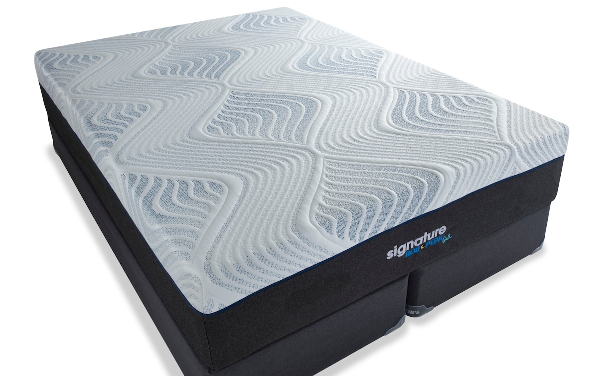 BobOPedic Signature Gel Split Queen Firm Standard Mattress Set