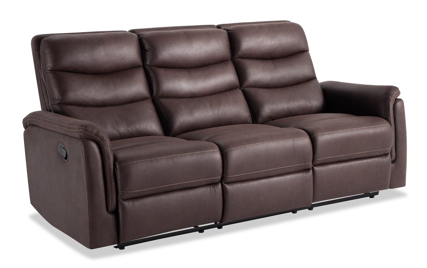 Forte Chocolate Manual Sofa & Recliner | chocolate_color