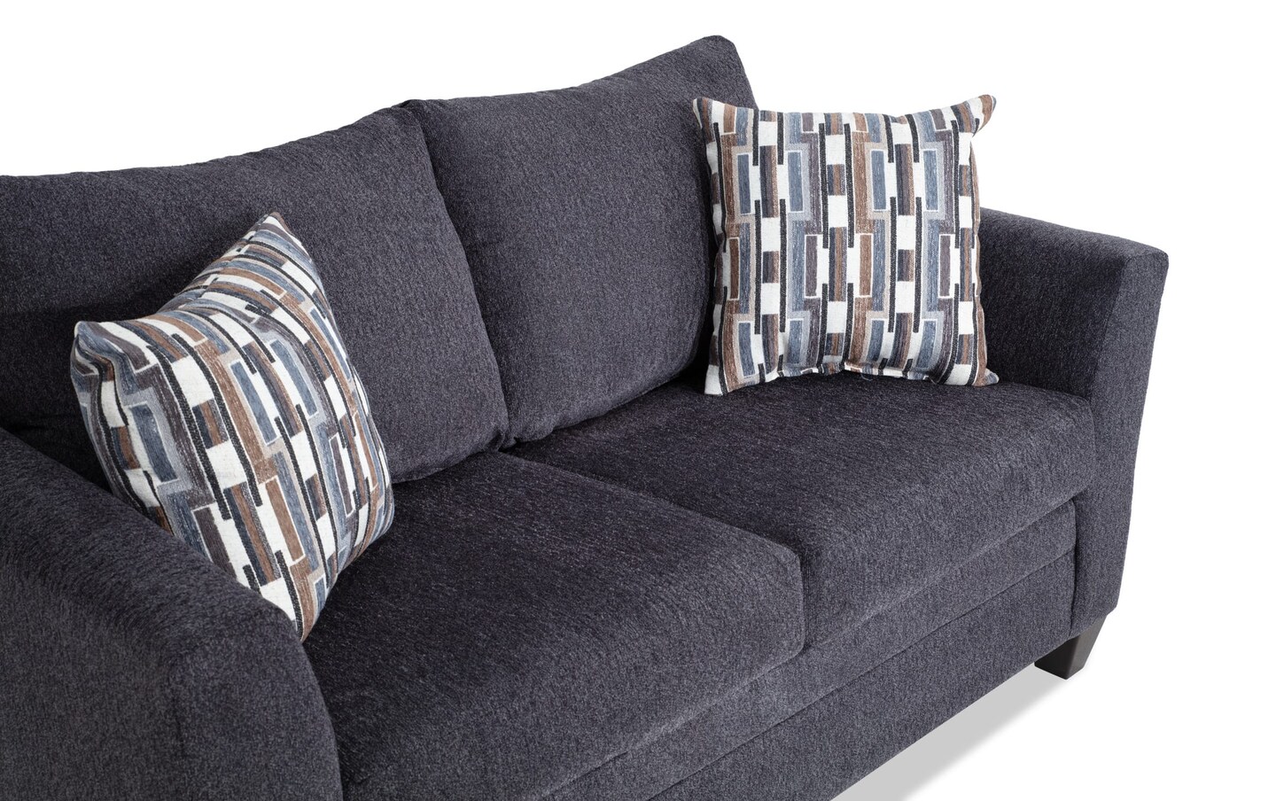 Stevie Charcoal 65 Loveseat Bob s Discount Furniture Mattress Store