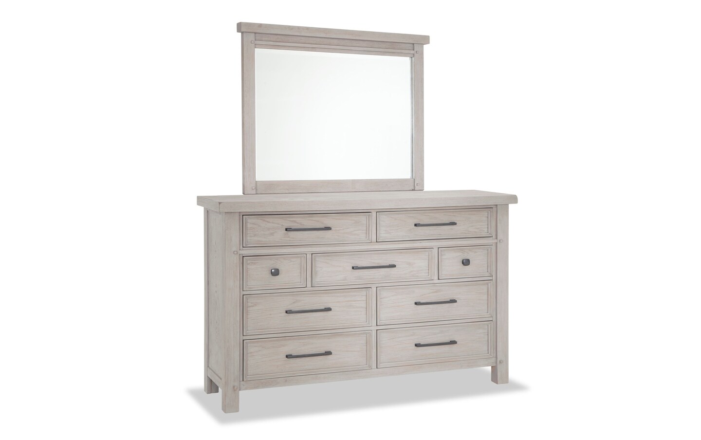 Hudson 4 Piece King Gray Bedroom Set king