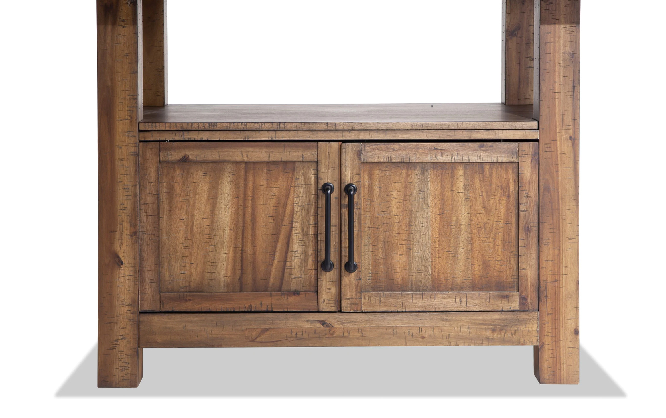 Sonoma 8 Piece Natural Counter Set with Upholstered Stools & Storage ...