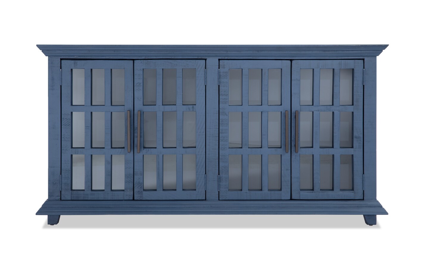 Morgan Navy 4 Door Console Bob s Discount Furniture Mattress Store