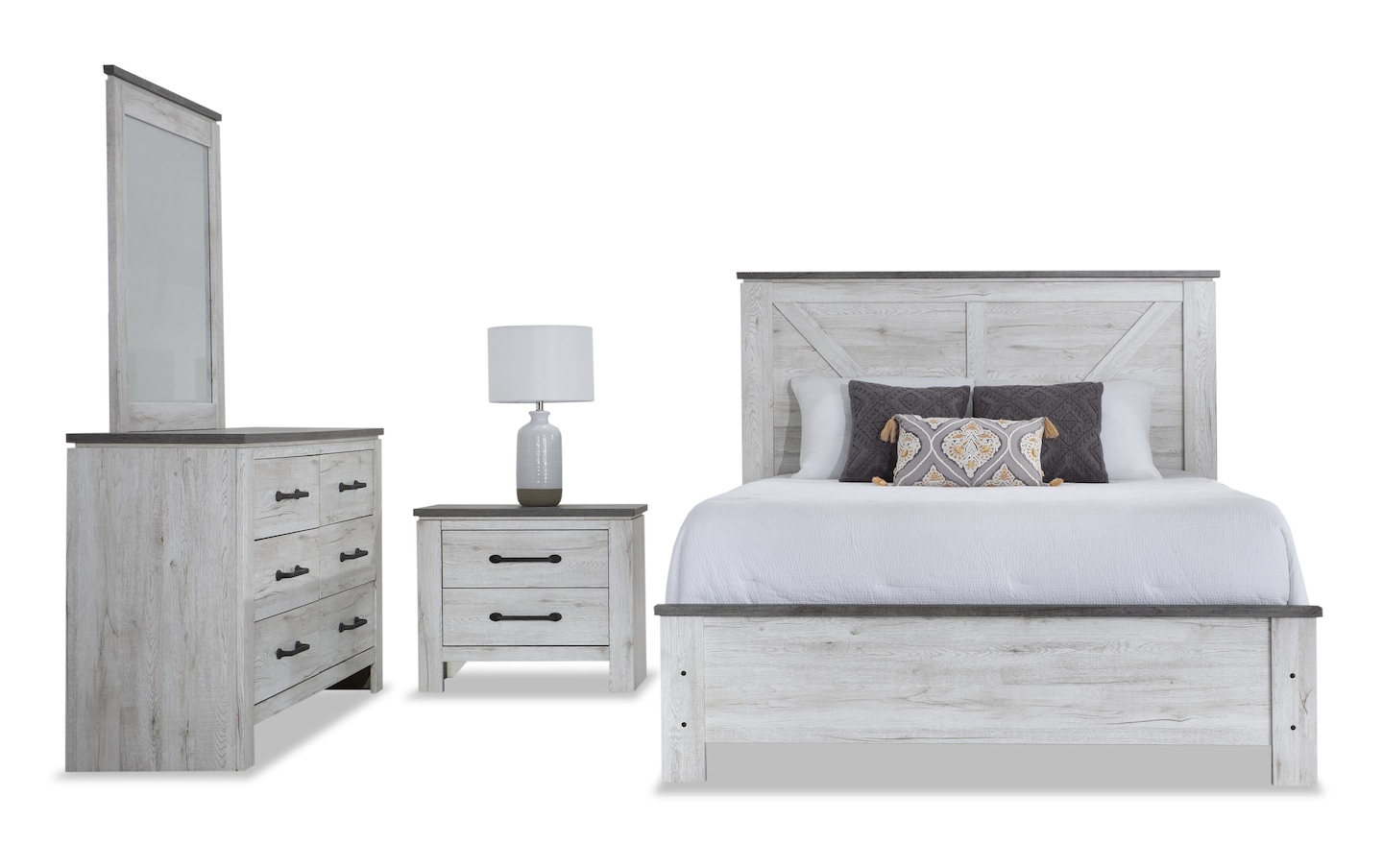 King bedroom set bobs furniture sales