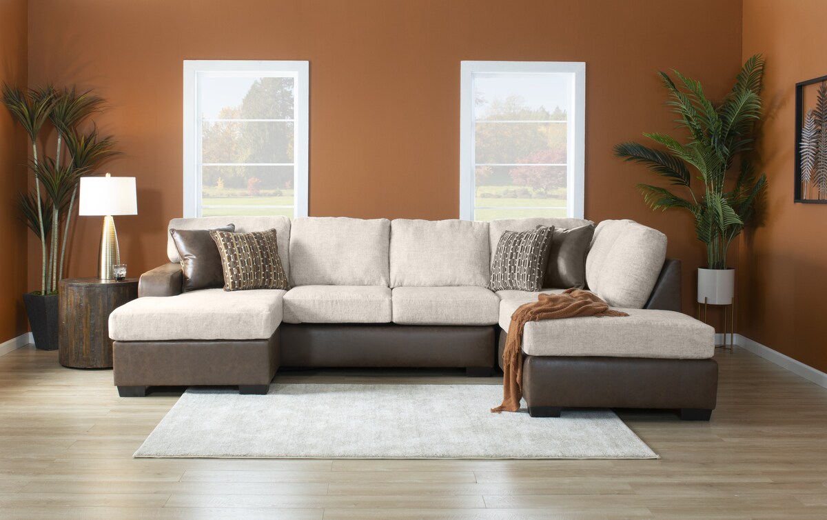 Braxton Right Arm Facing Modular Sectional brown_color