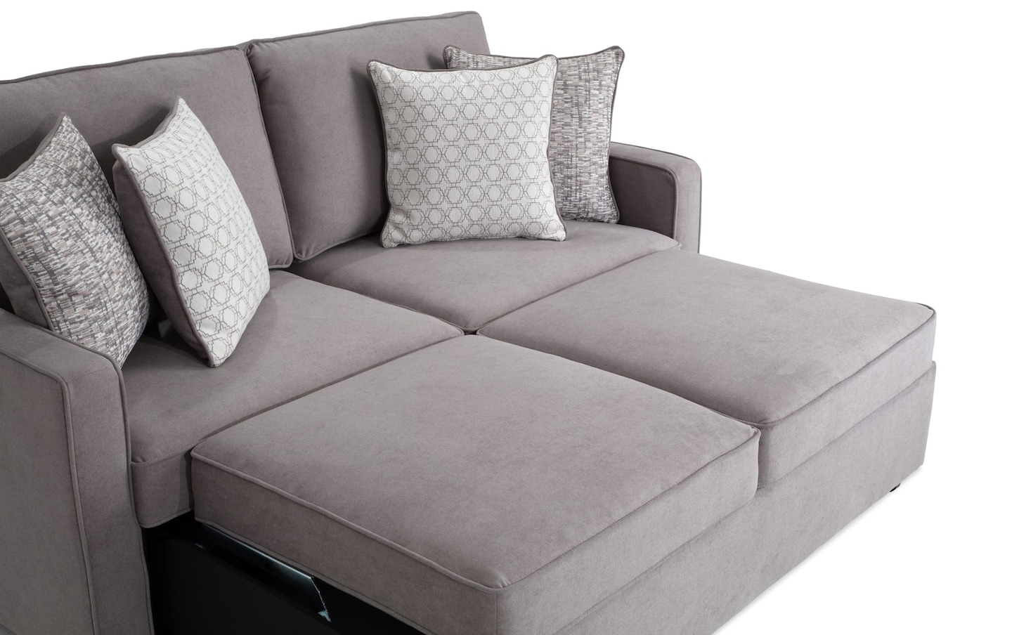 Bob O Pedic Gray 73 Pop Up Sleeper Sofa Bob s Discount Furniture Mattress Store