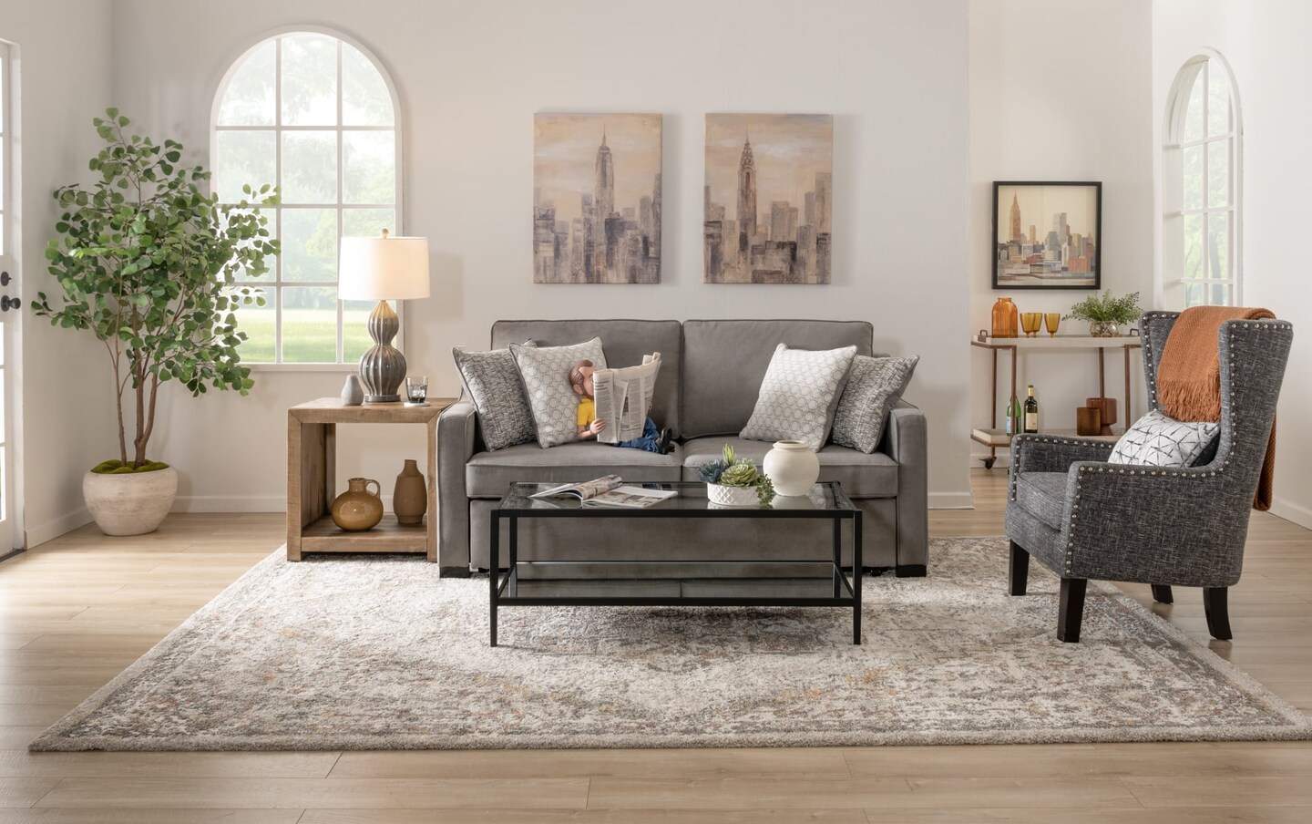 Sleeper chair bobs furniture discount