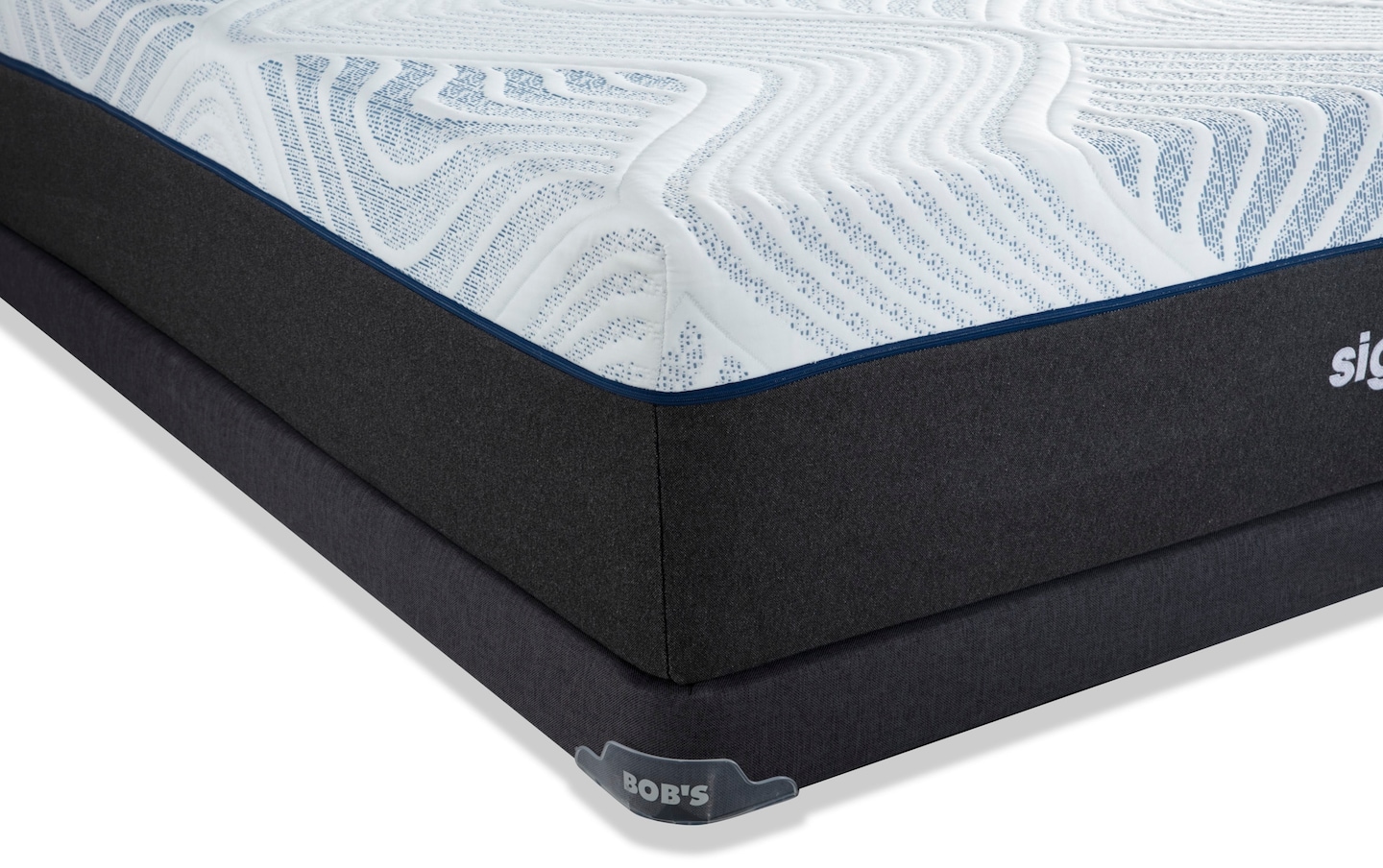 Bob-O-Pedic Signature Hybrid Full Plush Low-Profile Mattress Set | full ...