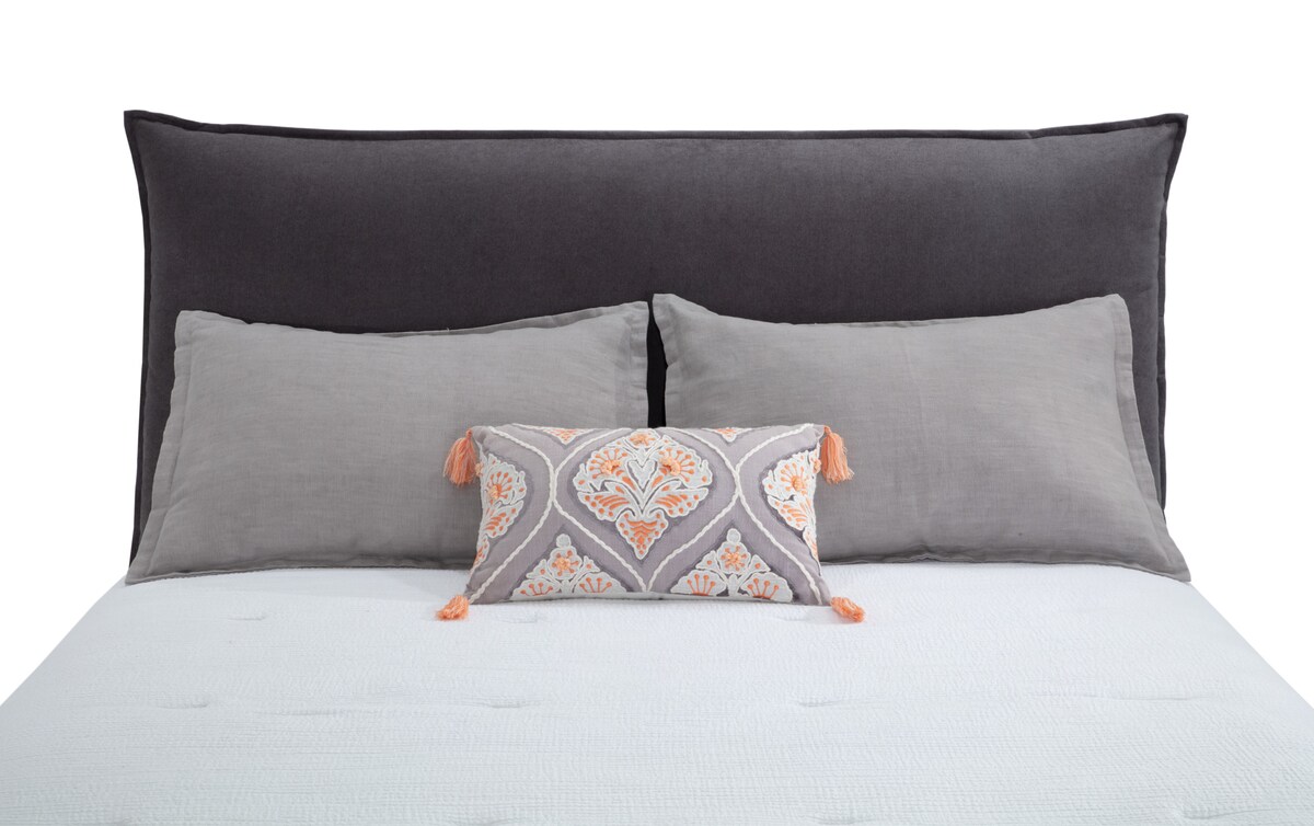 Dream King Gray Upholstered Bed king