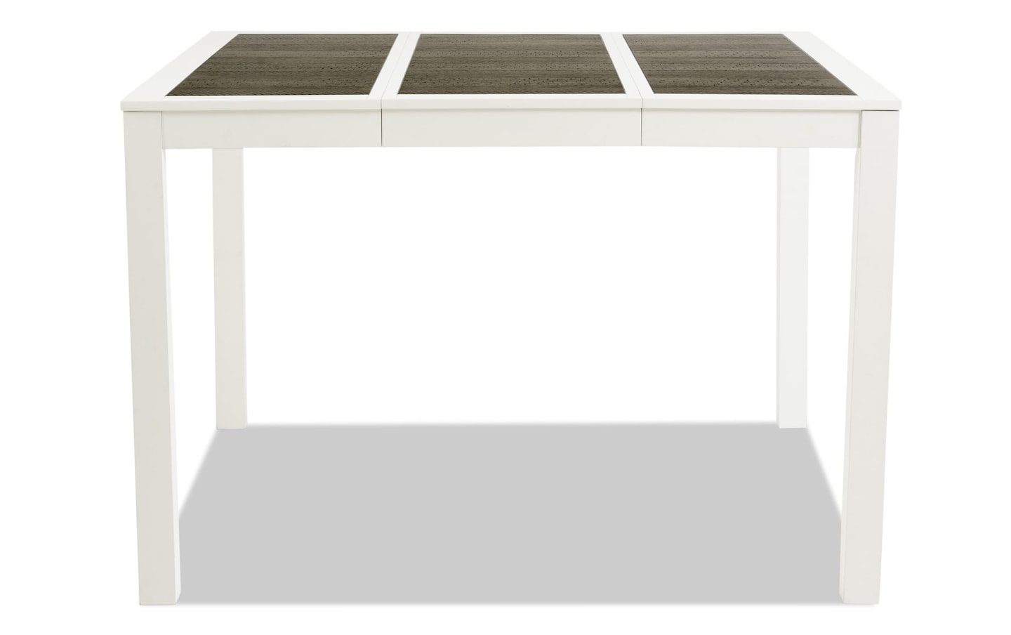 Fusion Brown & White Counter Height Extendable Dining Table 