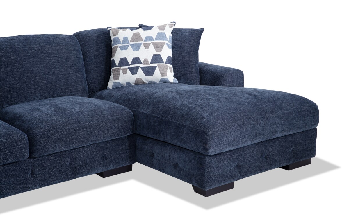 Playground Navy 5 Piece Right Arm Facing Sectional with Pop Up Sleeper