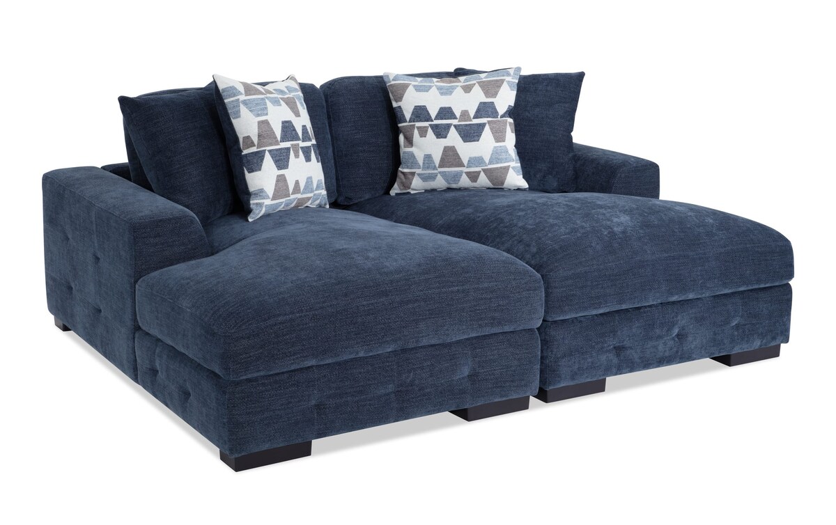 Playground 2 Piece Navy Sectional with Dual Storage Chaise navy_color