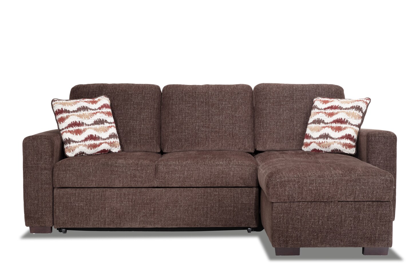 Playbook Brown Right Arm Facing Sectional Bob's Discount Furniture