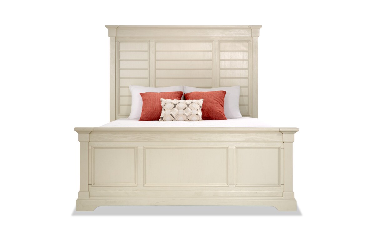 Laurel King White Panel Bed Bob