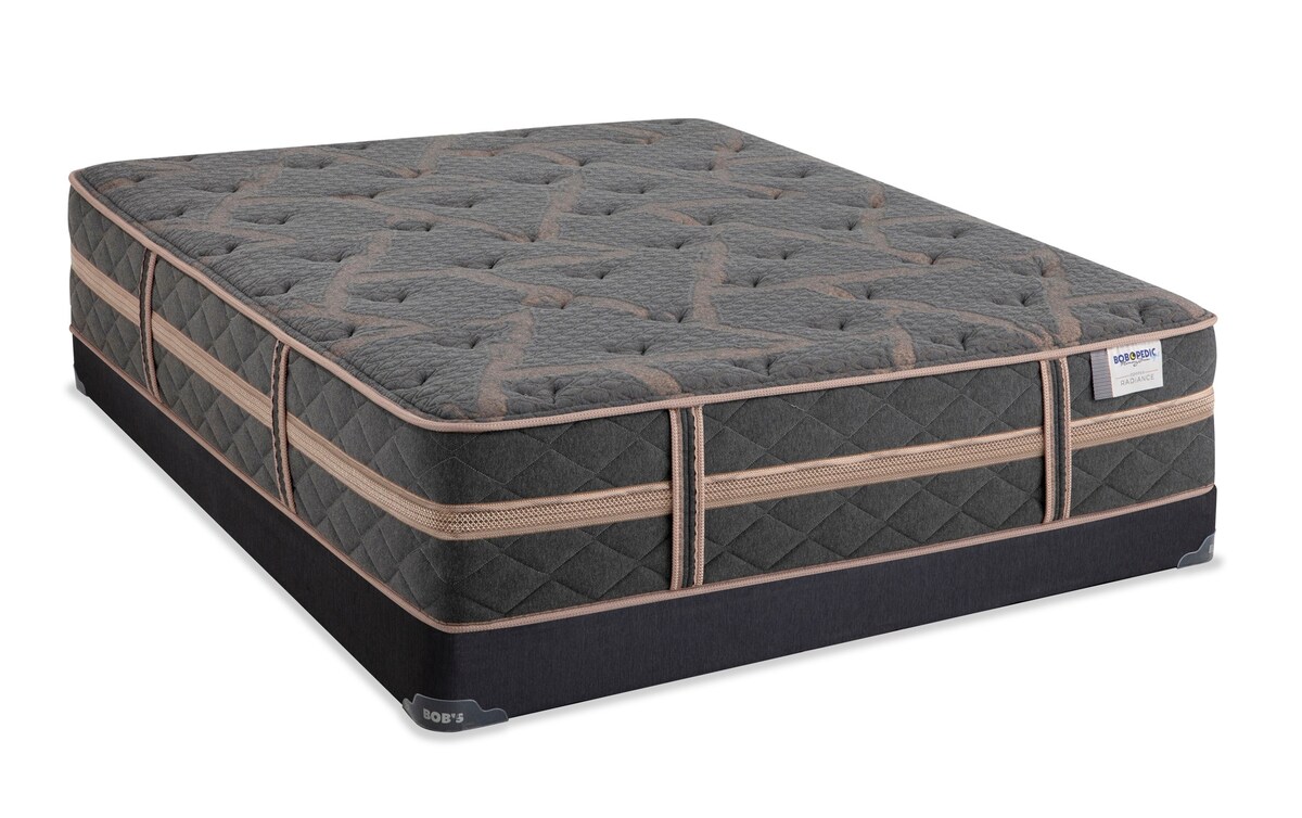 BobOPedic Hybrid Copper Radiance Twin XL Cushion Firm Low Profile Mattress Set twinxl