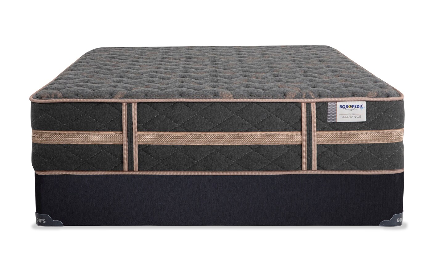 BobOPedic Hybrid Copper Radiance Queen Extra Firm Mattress Set Bob