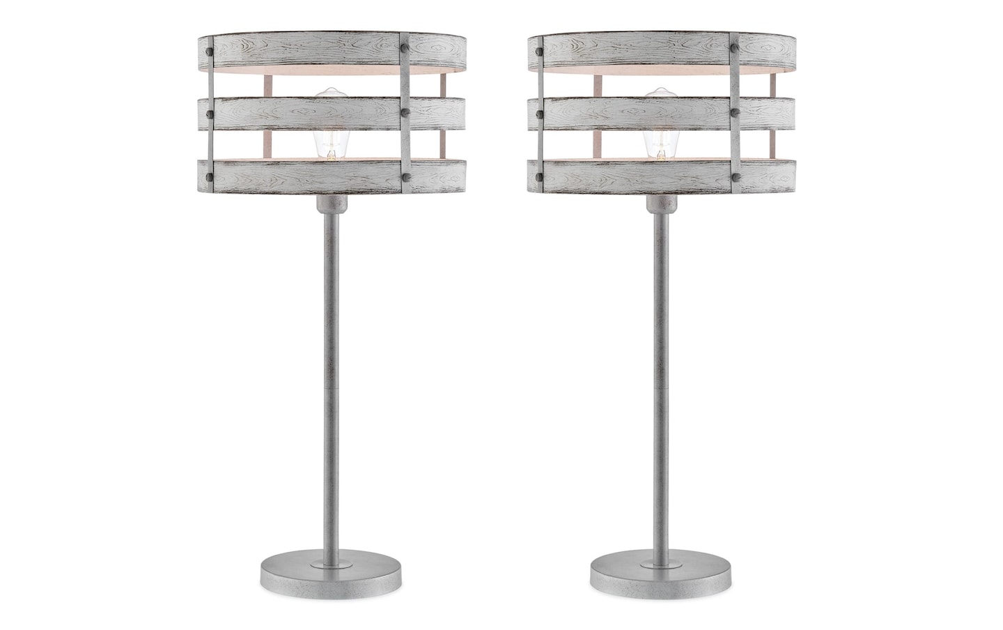 Reagan White Table Lamp Set of 2
