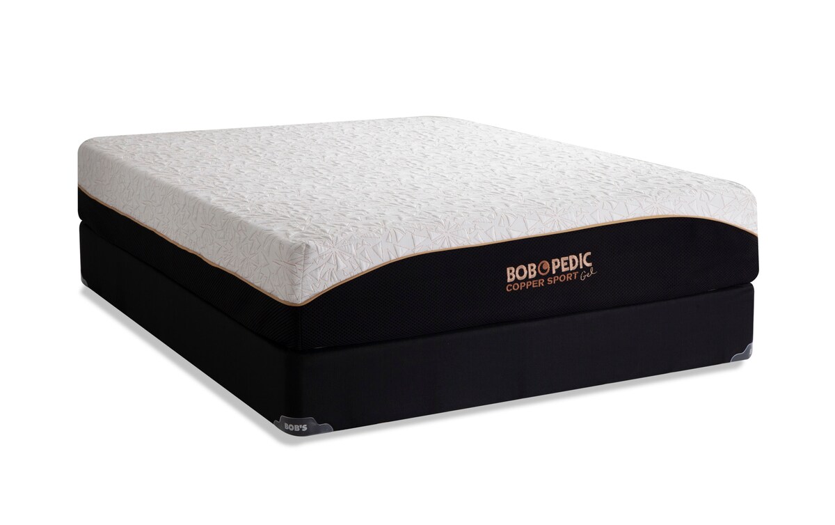 BobOPedic Copper Sport Gel Full Firm Standard Mattress Set full