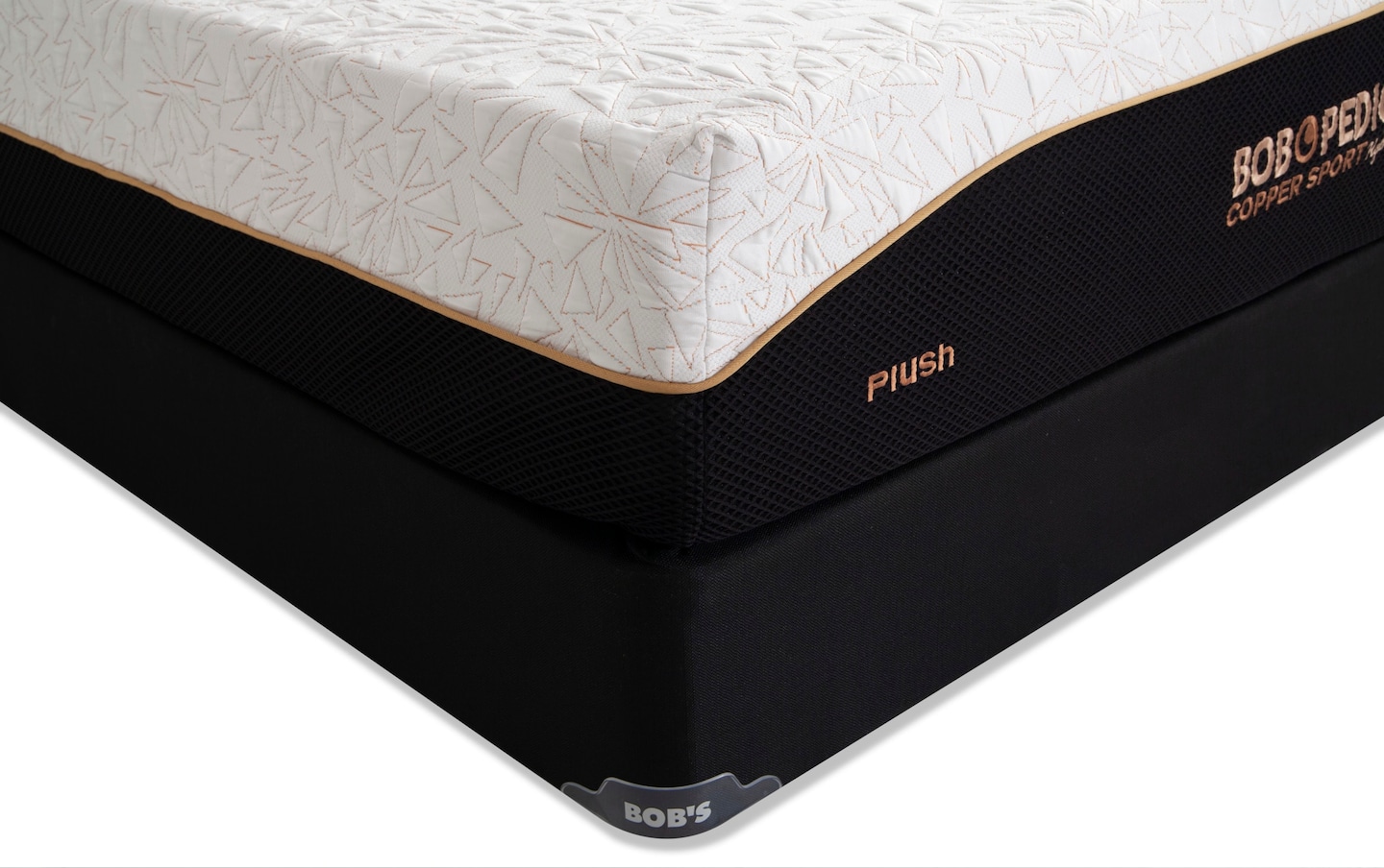 BobOPedic Copper Sport Gel Queen Dual Standard Mattress Set dual