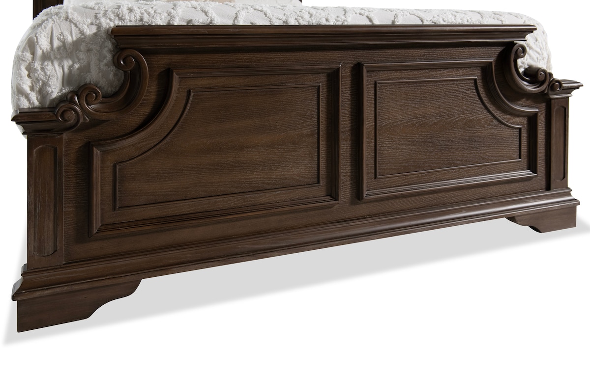 Scarlett 5 Piece Oak Queen Bedroom Set with Chest oak_finish