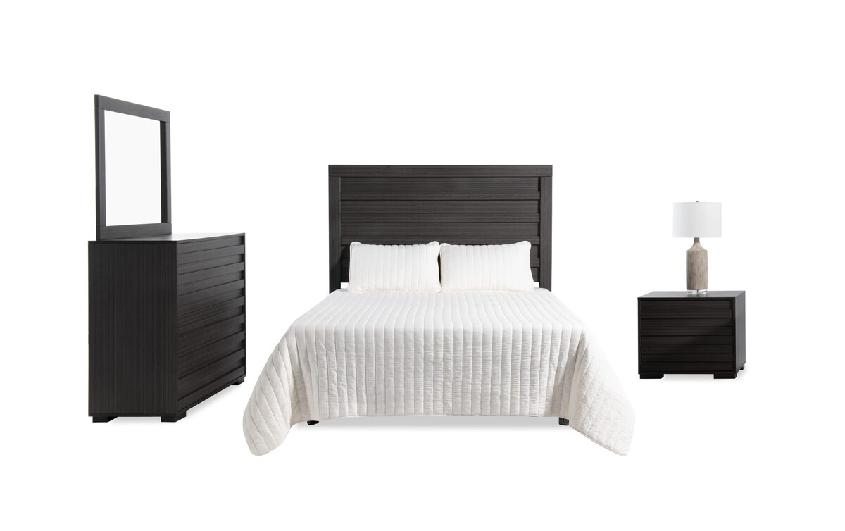 Performa 4 Piece Queen Gray Bedroom Set (Headboard Only) Bob's