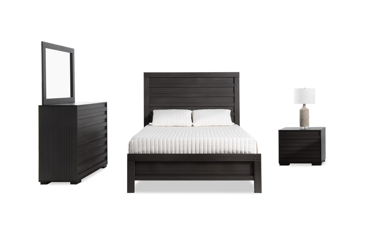 Performa 4 Piece King Gray Bedroom Set Bob's Discount Furniture