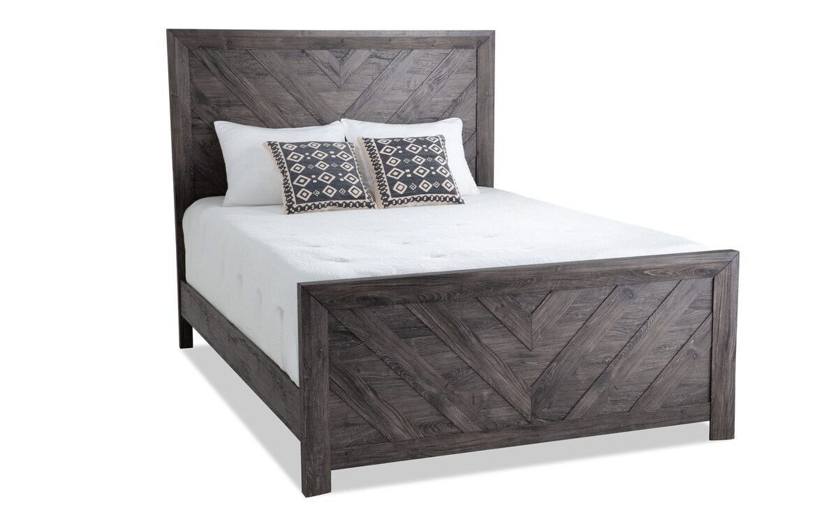 Calvin 4 Piece Gray Queen Bedroom Set with Chest queen Bob's