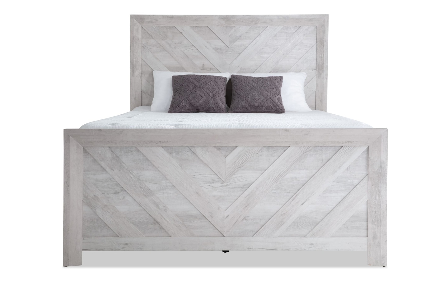 Calvin King White Panel Bed | Bob's Discount Furniture & Mattress 