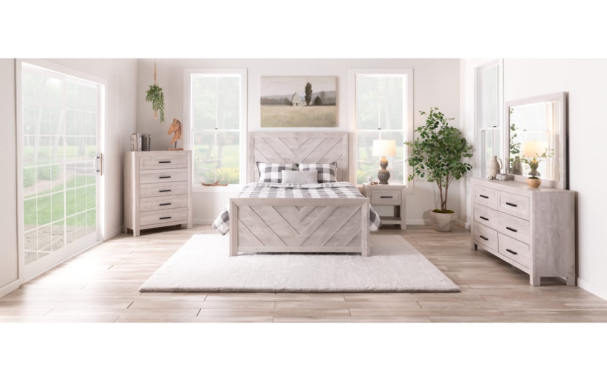 Calvin 4 Piece White Full Bedroom Set | full | Bob's Discount Furniture ...