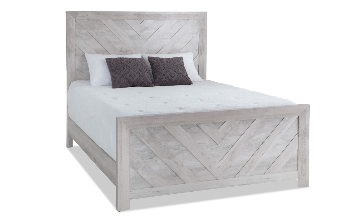 Calvin 4 Piece White Full Bedroom Set full Bob's Discount Furniture