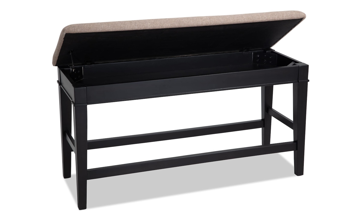 Montana Black Counter Storage Bench Black Finish   20079548001 Gallery 04 Wide 