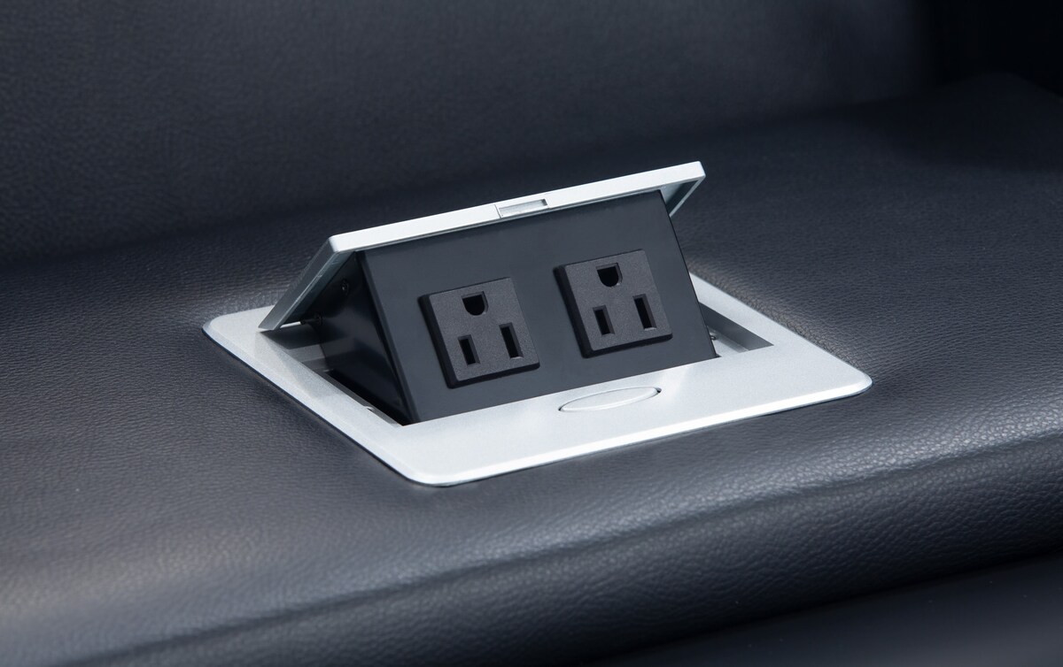 Panther Black Leather Power Reclining Sofa & Console Loveseat black_color