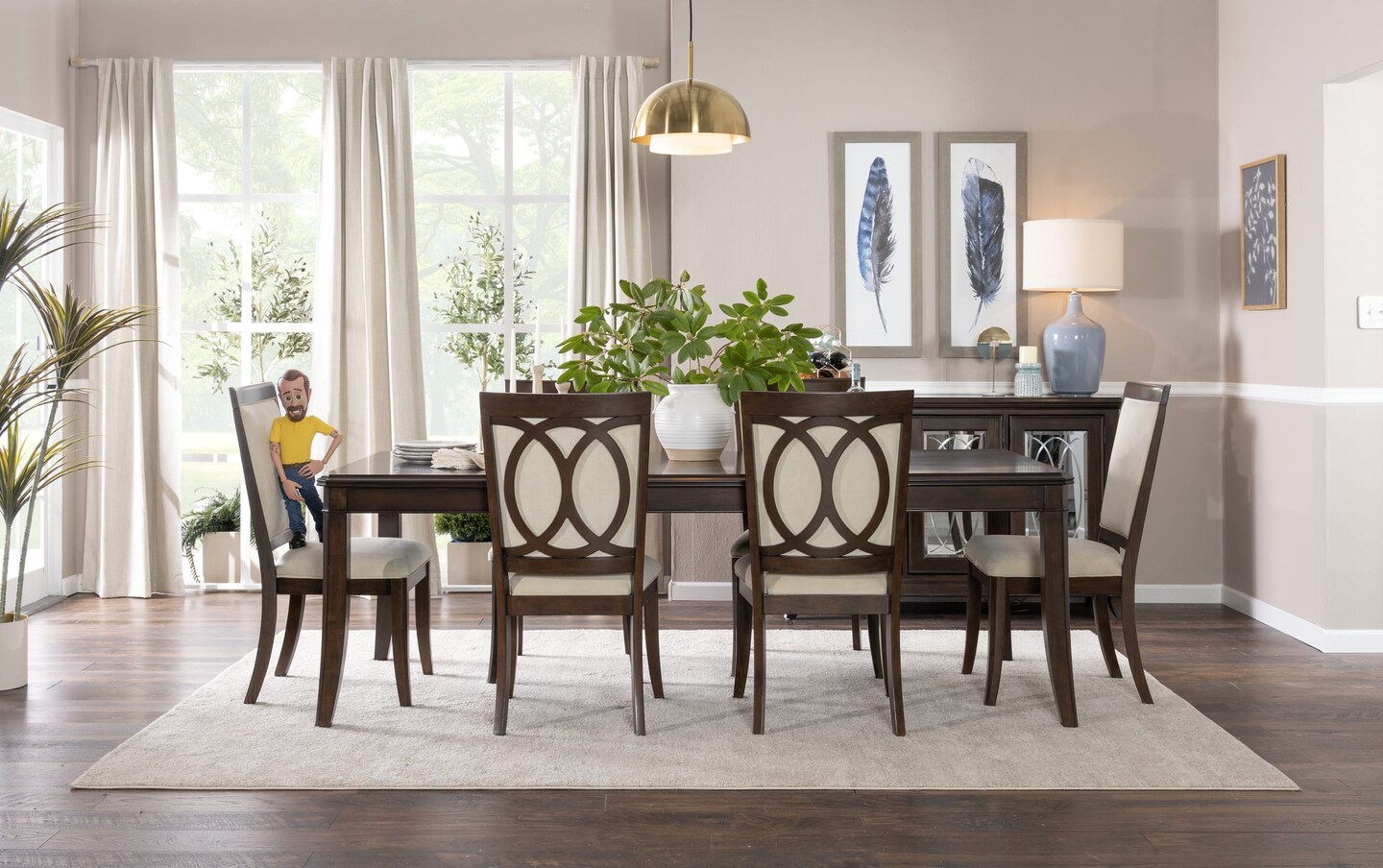 Coco II Cherry Extendable Dining Table