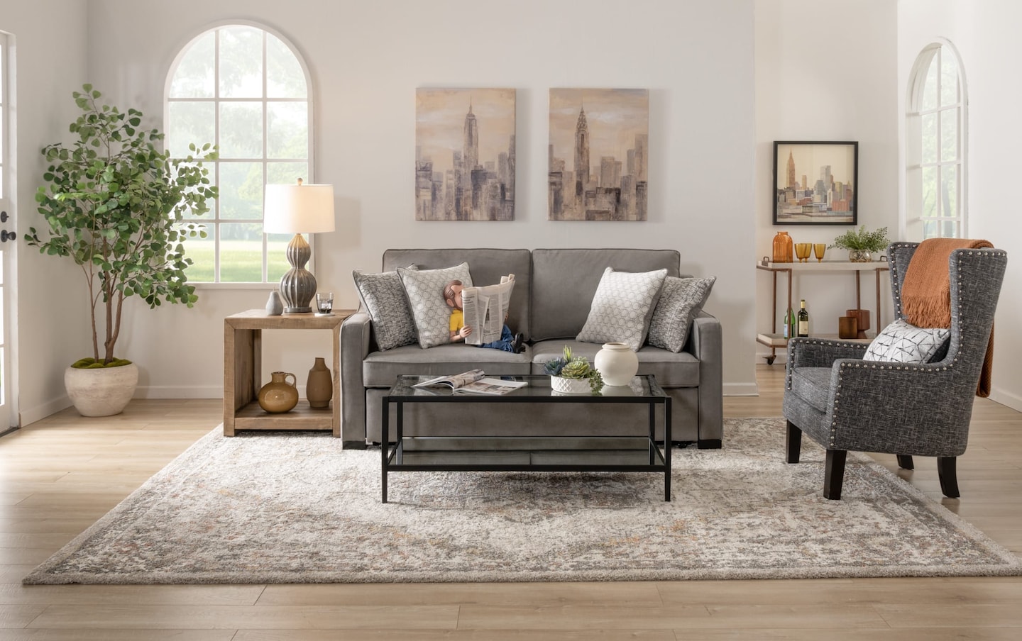 Bob-O-Pedic Taupe Pop-Up Sleeper Sofa & Chair | taupe_color | Bob's ...