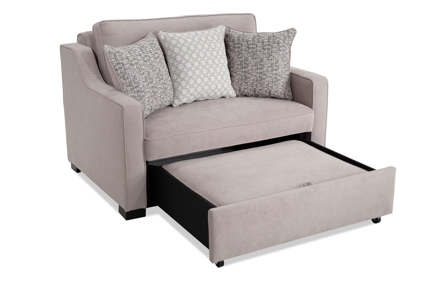 Bob O Pedic Taupe 73 Pop Up Sleeper Sofa Chair