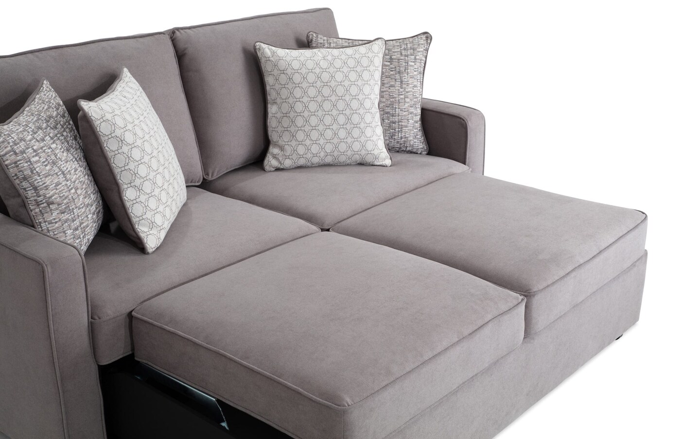 Bob O Pedic Gray 73 Pop Up Sleeper Sofa Chair Bob s Discount Furniture Mattress Store