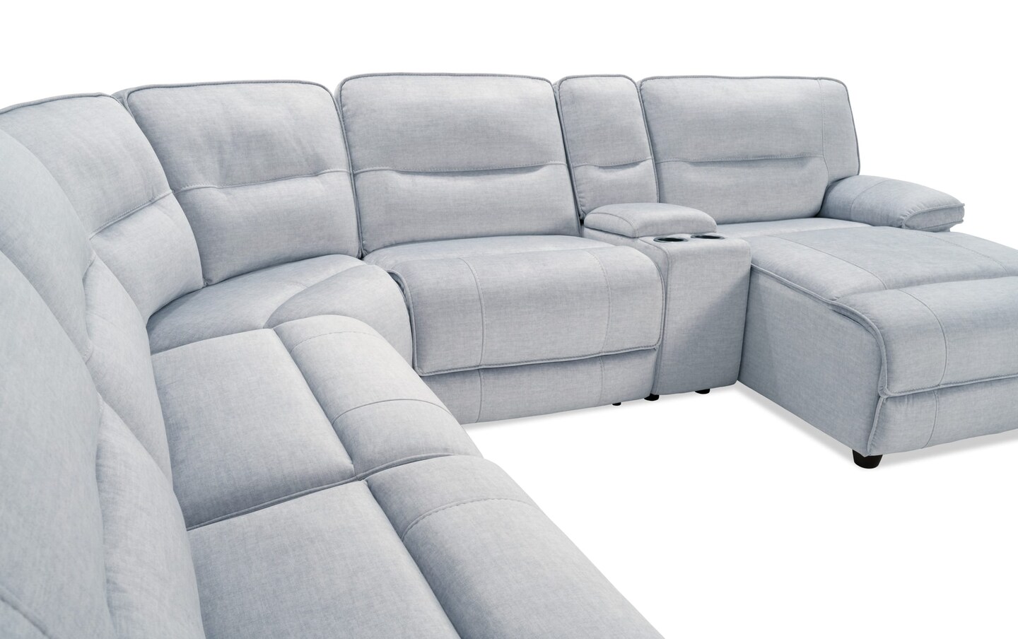 Pacifica gray 6 piece power reclining right arm facing sectional discount