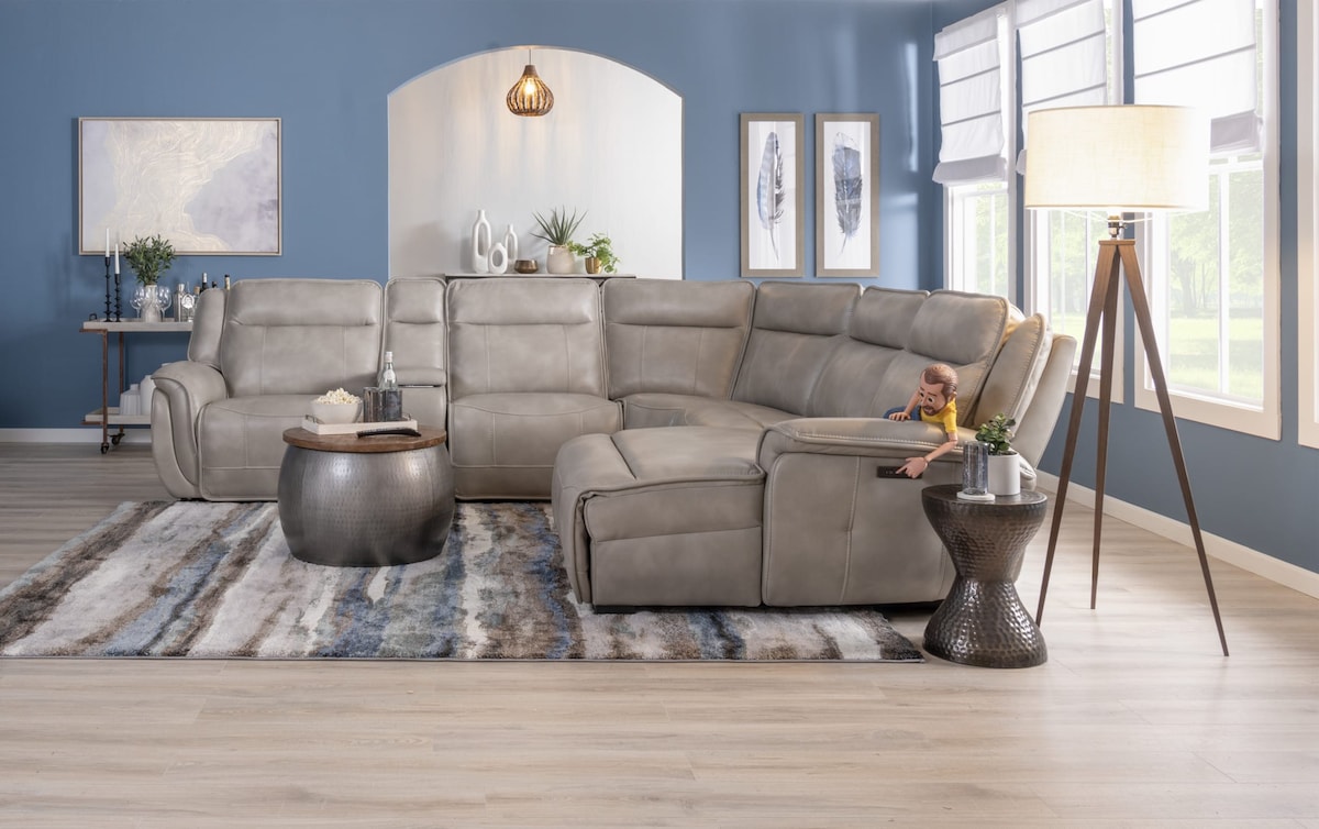 Sahara Stone 3 Piece Right Arm Facing Zero Gravity Power Reclining