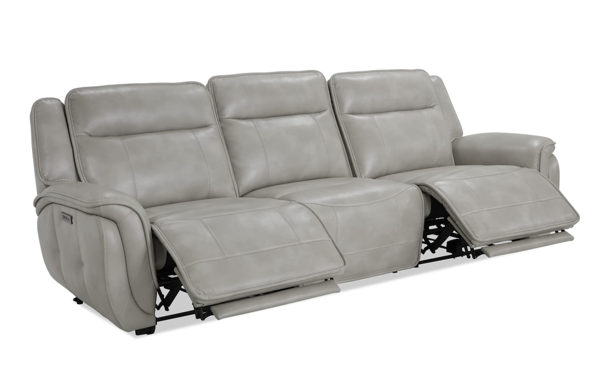 Sahara Stone Zero Gravity Power Reclining Sofa with Armless Chair