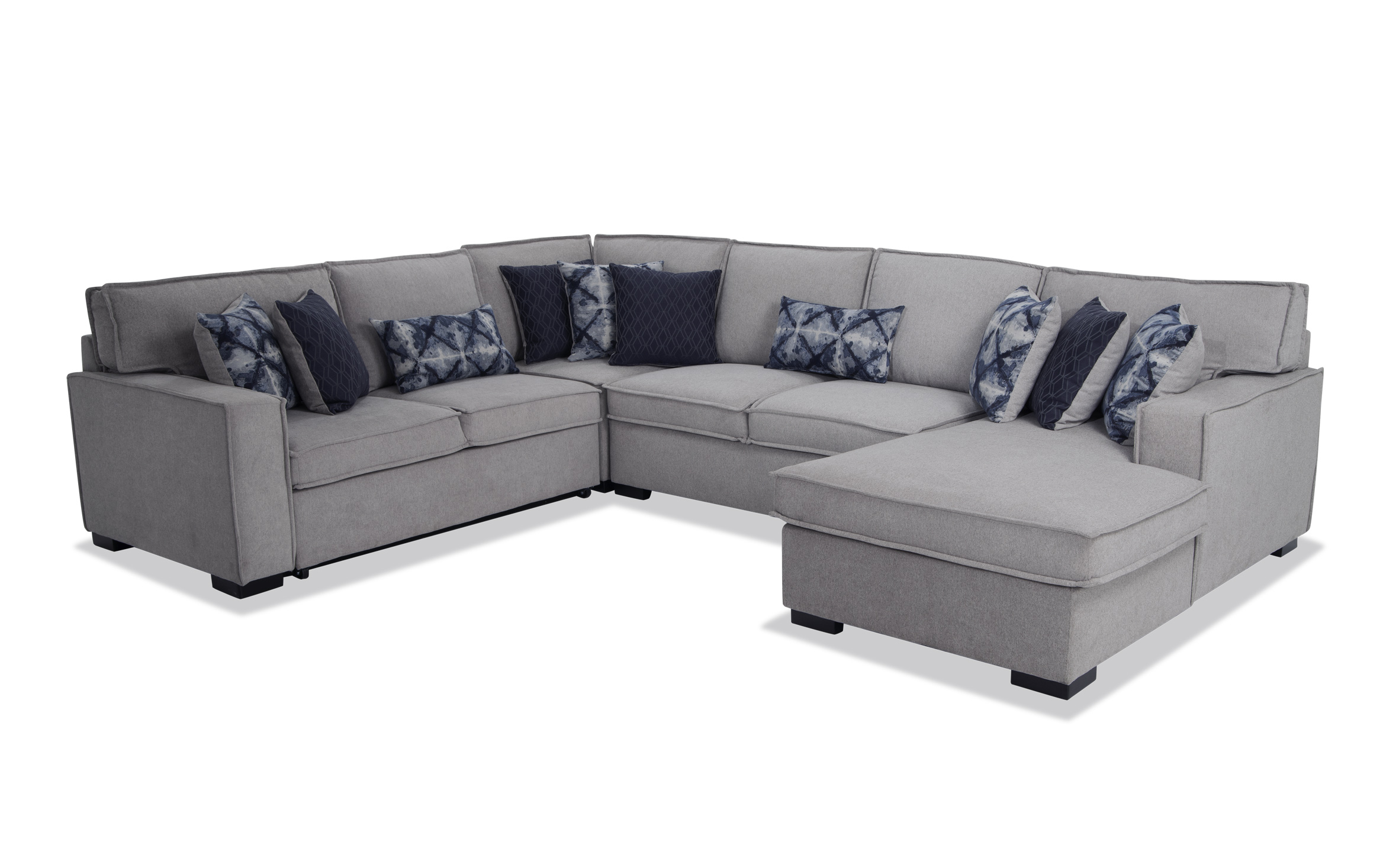 Playscape Gray 4 Piece Right Arm Facing Sectional lightgray_color