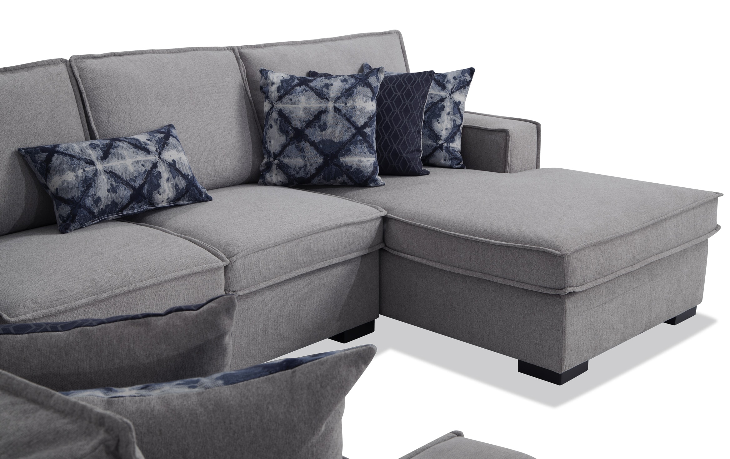 Playscape Gray 4 Piece Right Arm Facing Sectional lightgray_color