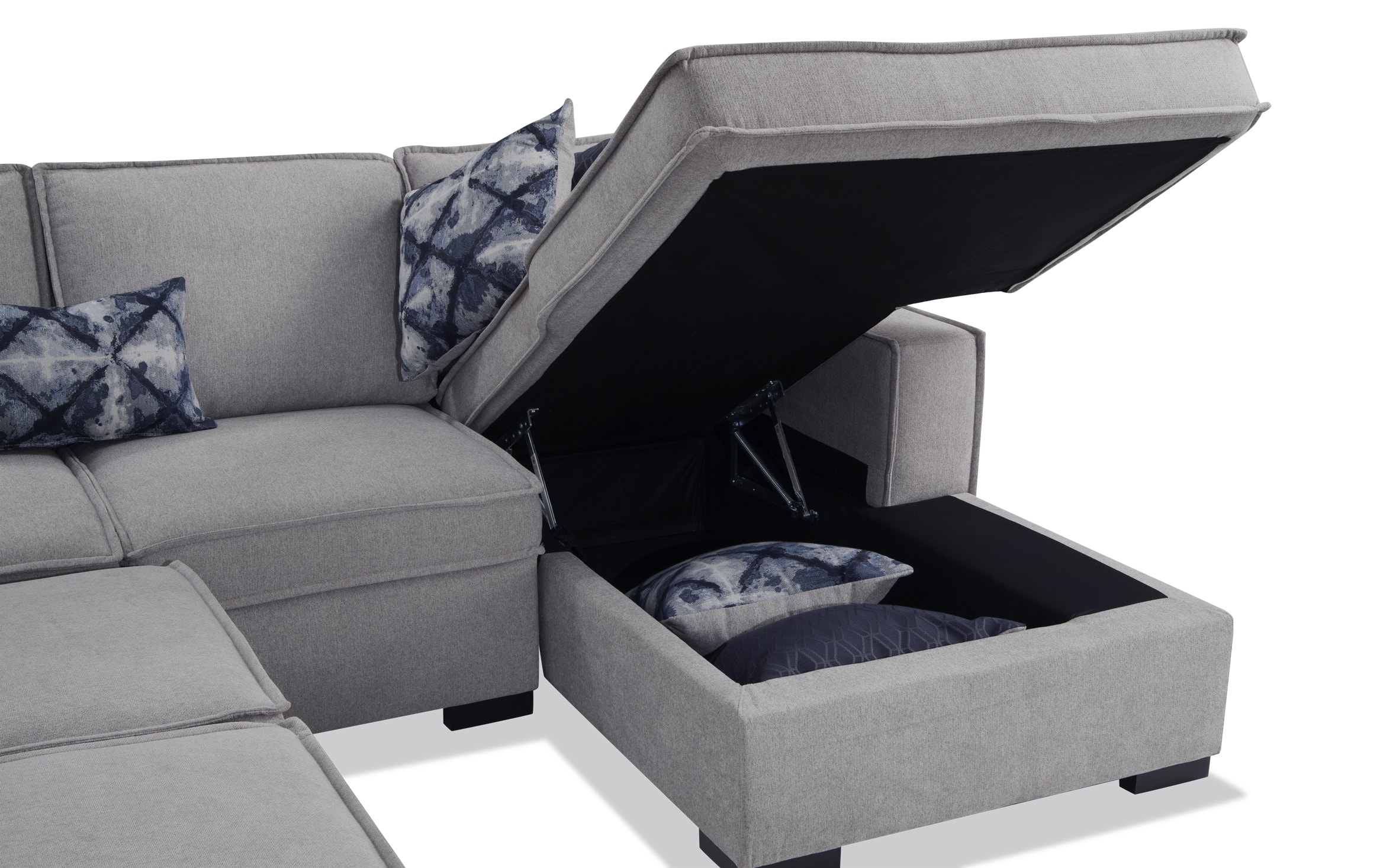 Playscape Gray 4 Piece Right Arm Facing Sectional lightgray_color