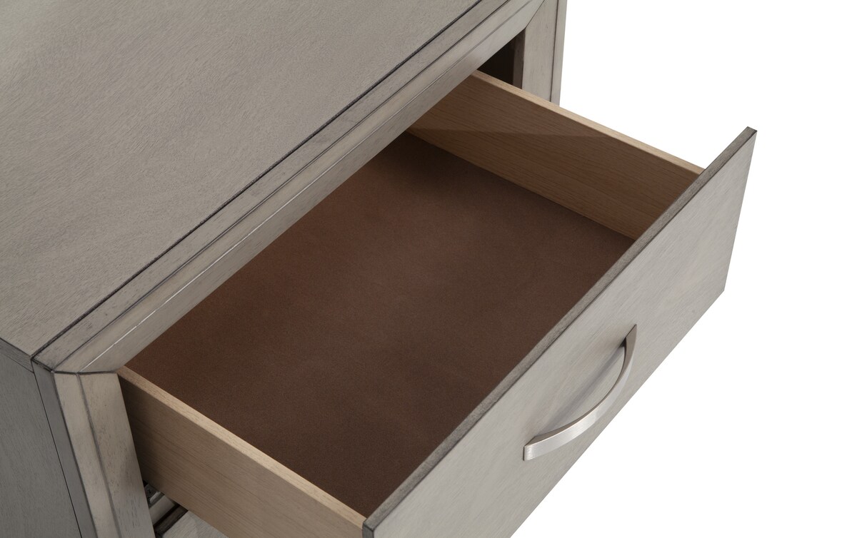 Tremont 4 Piece Queen Gray Bedroom Set with Chesser queen