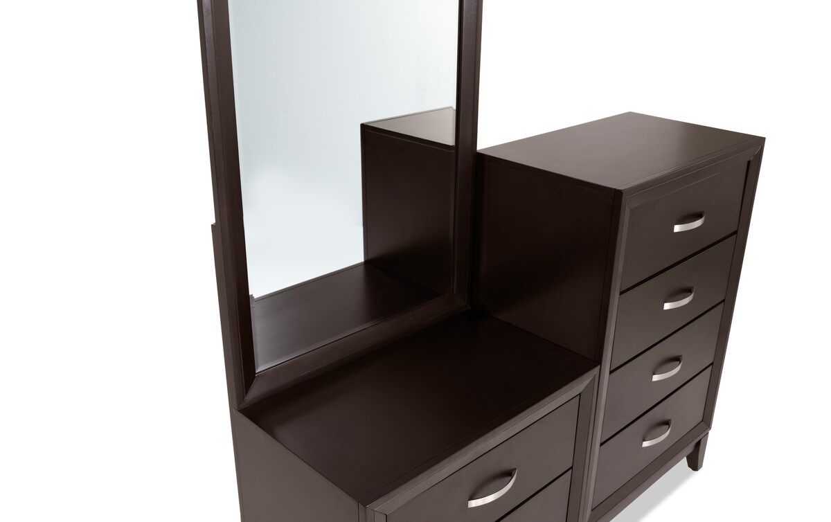 Tremont 5 Piece Queen Espresso Bedroom Set with Chesser queen