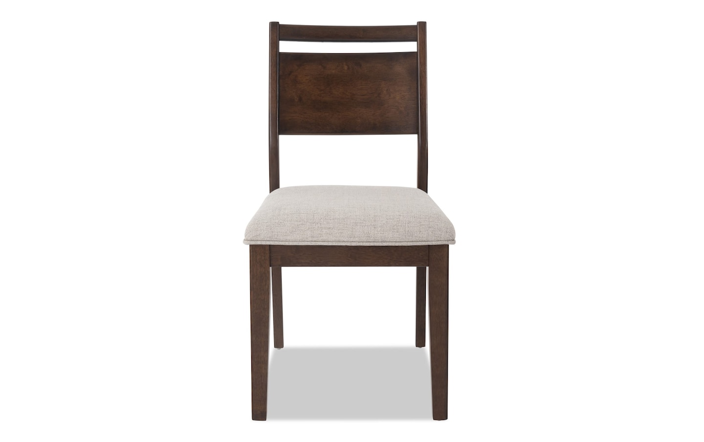 Mango Brown Beige Panel Back Upsholstered Dining Chair