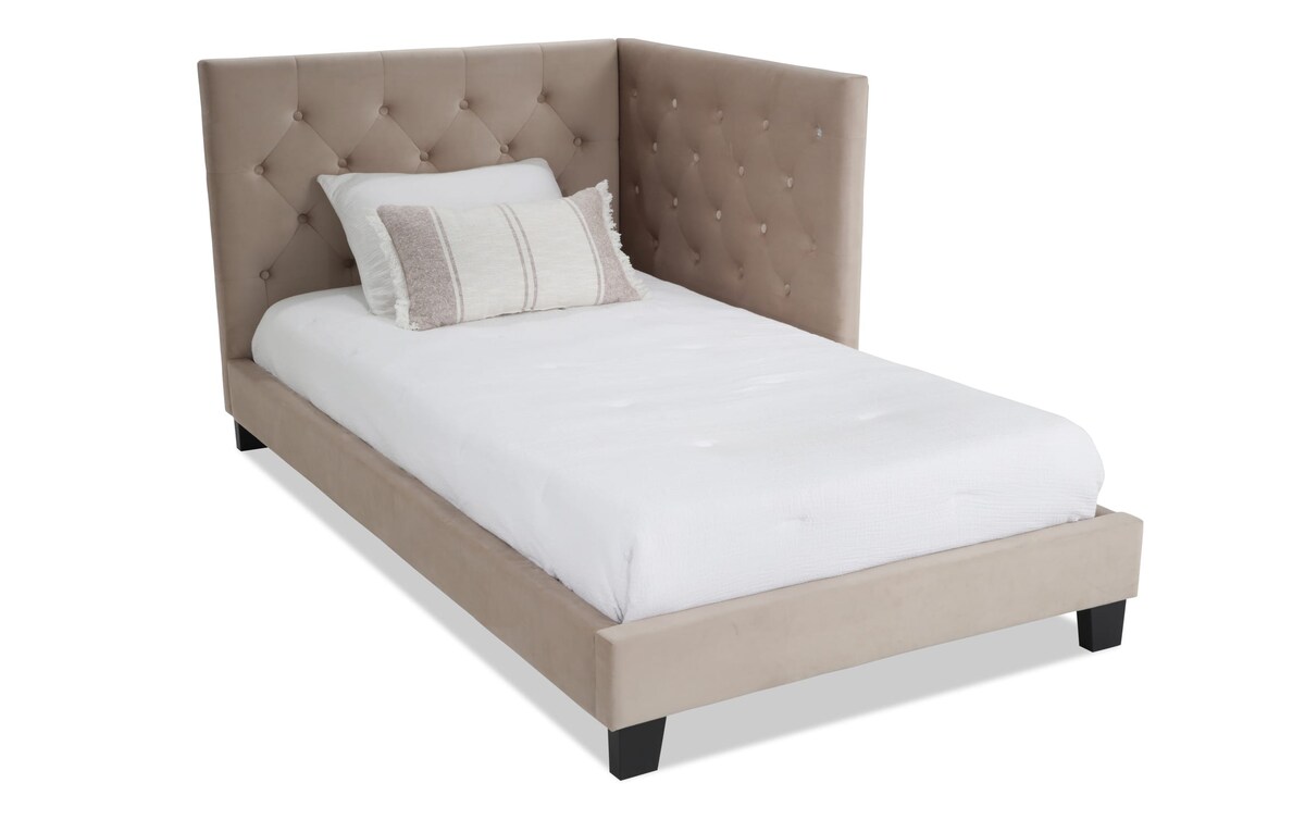 Chloe Twin Beige Corner Daybed twin Bob's Discount Furniture & Mattress Stores