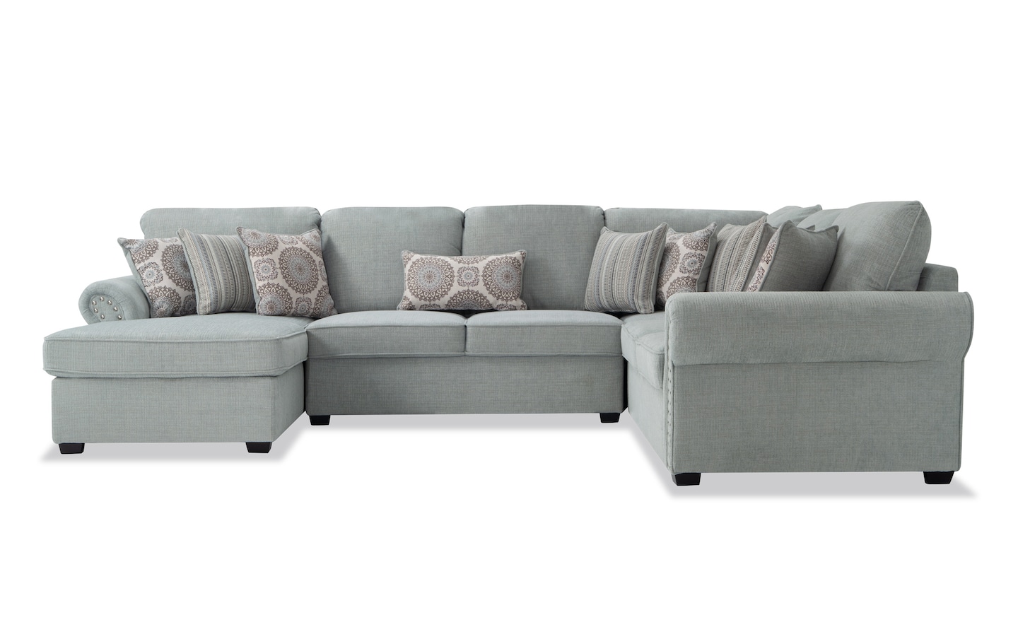 Playroom Artisan Blue 4 Piece Left Arm Facing Sectional