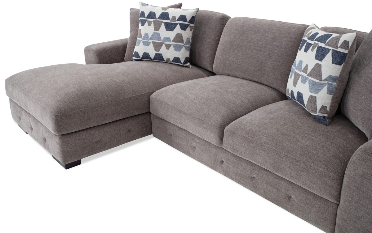 Playground Gray 2 Piece Left Arm Facing Sectional gray_color Bob's