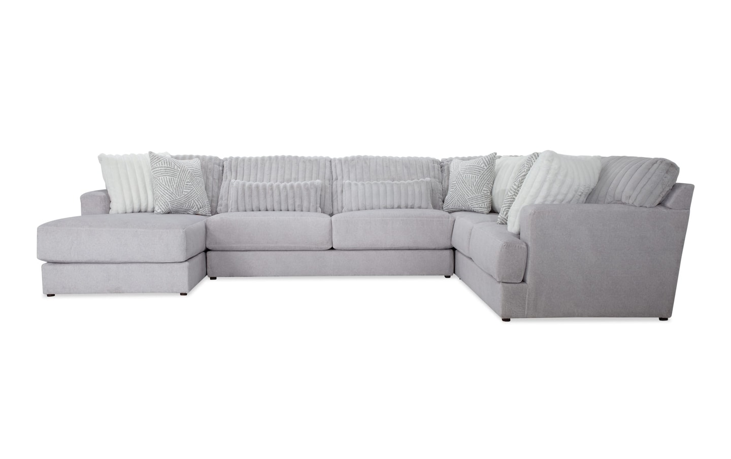 Bobs furniture gray deals sectional